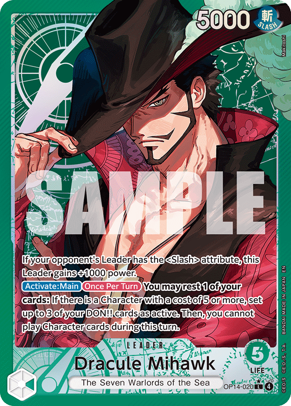 Dracule Mihawk - OP14-020 (Alternate Art)