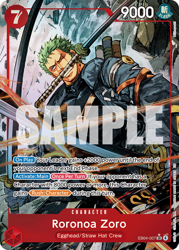 Roronoa Zoro (EB04-007) (Alternate Art)