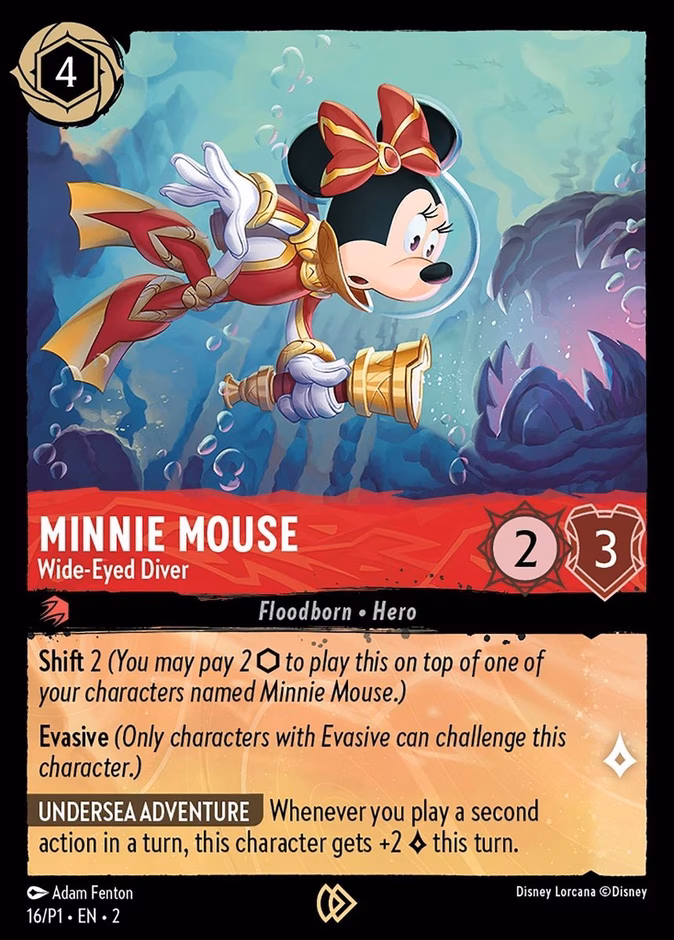 Minnie Mouse — Wide-Eyed Diver