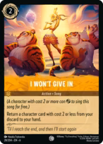 I Won't Give In
