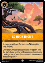 So Much to Give