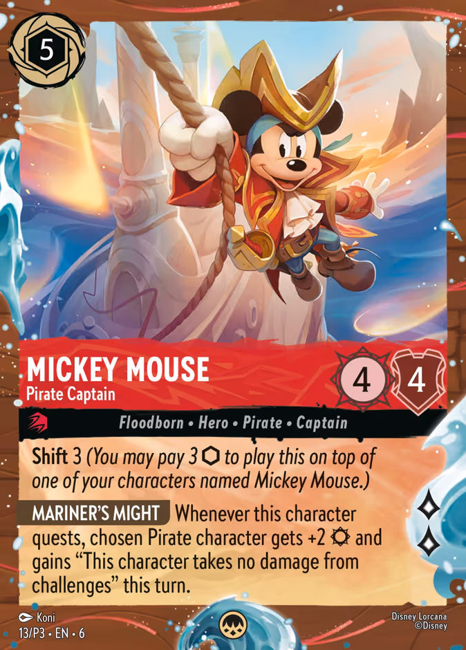Mickey Mouse — Pirate Captain