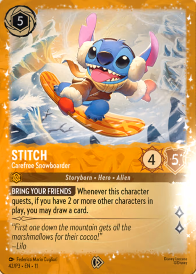 Stitch — Carefree Snowboarder