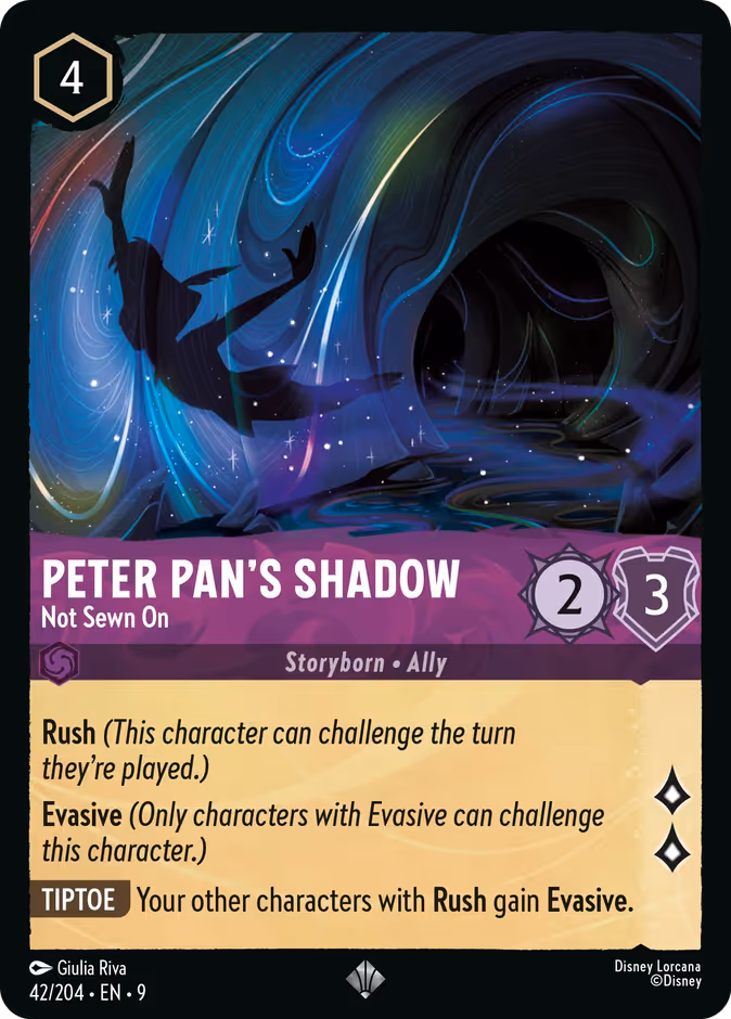 Peter Pan's Shadow — Not Sewn On