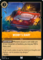 Webby's Diary