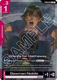 Words for Hathaway (C+)