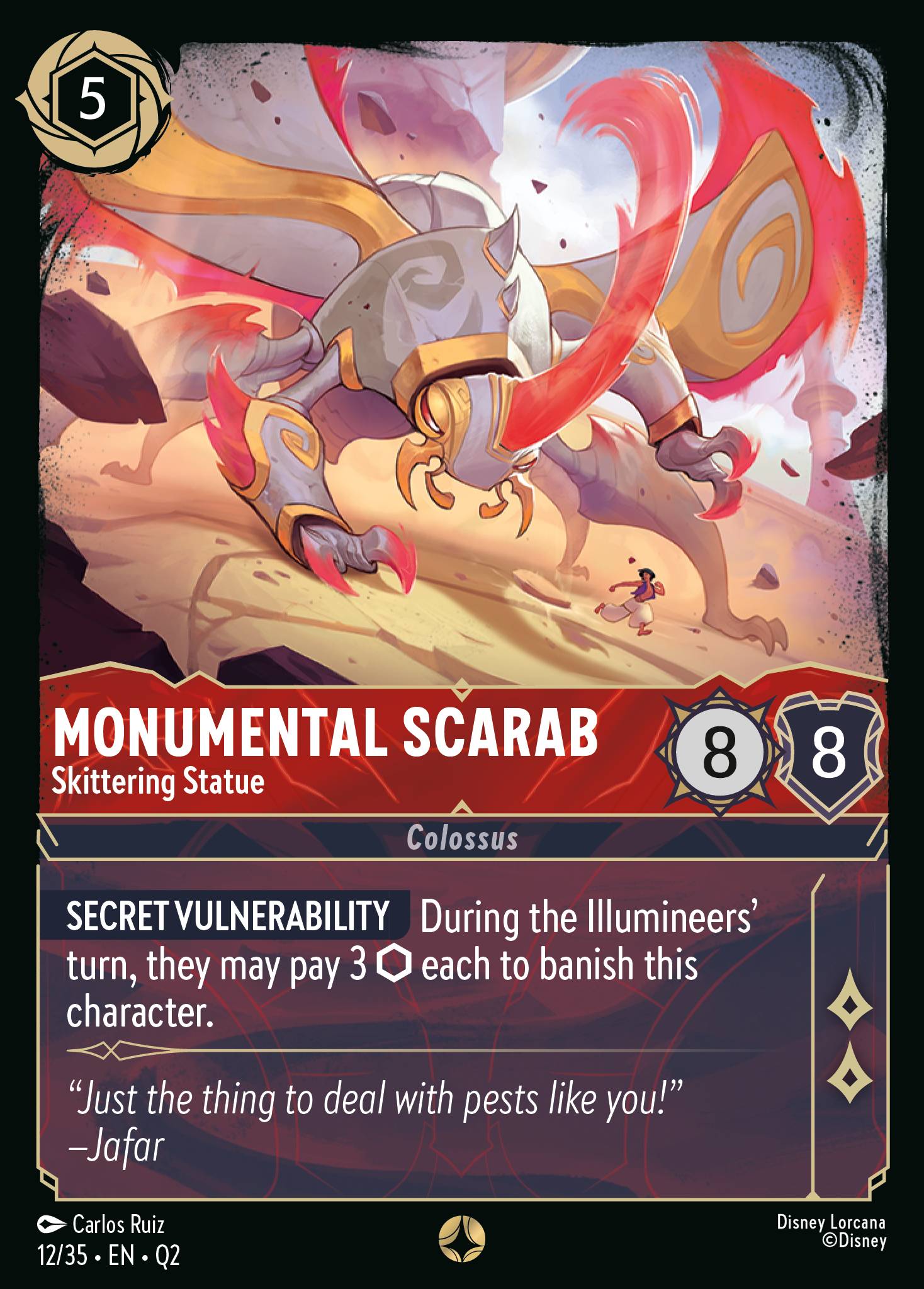 Monumental Scarab — Skittering Statue