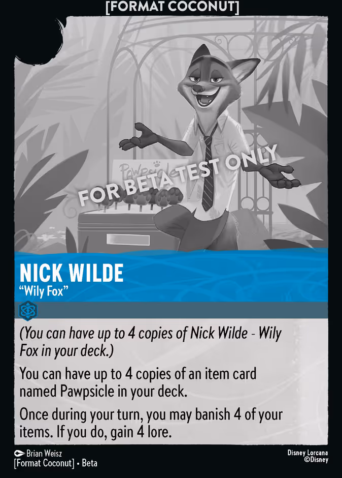 Nick Wilde — "Wily Fox"