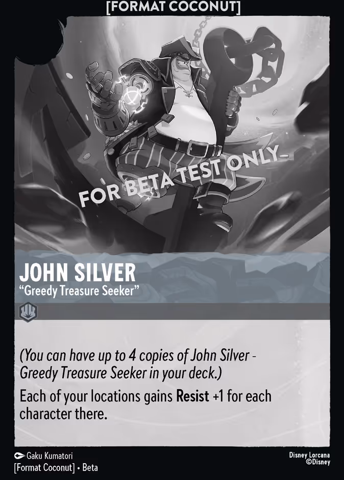 John Silver — "Greedy Treasure Seeker"