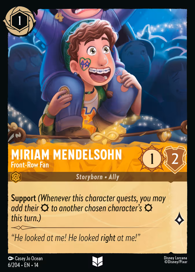 Miriam Mendelsohn — Front-Row Fan