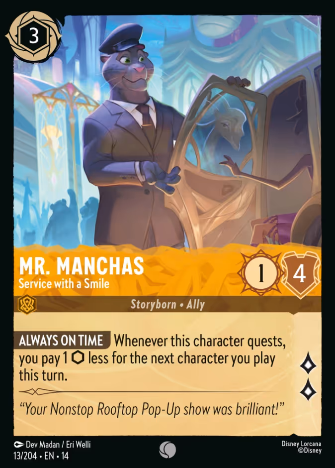 Mr. Manchas — Service with a Smile