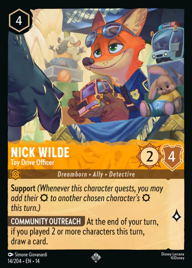 Nick Wilde — Toy Drive Officer