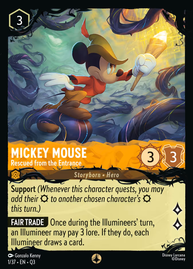 Mickey Mouse — Rescued from the Entrance