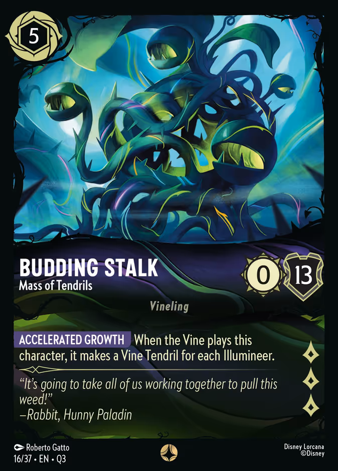 Budding Stalk — Mass of Tendrils