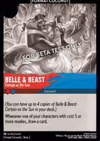 Belle & Beast — "Certain as the Sun"